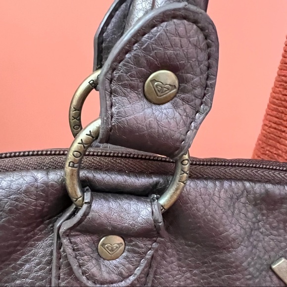 Roxy Large Tote Never Full Purse Bag Unique Vegan Leather - Picture 9 of 9